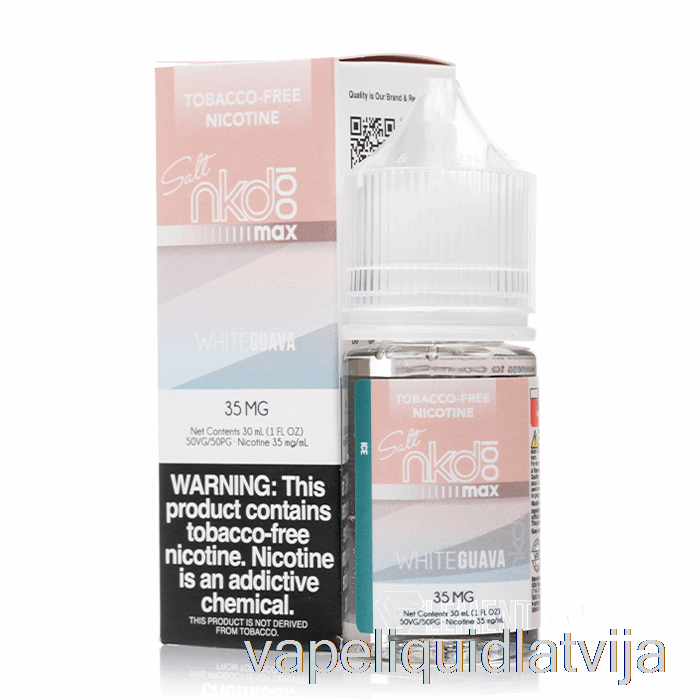 Ledus Balta Gvajava - Pliks Max Sāls - 30ml 50mg Vape šķidrums